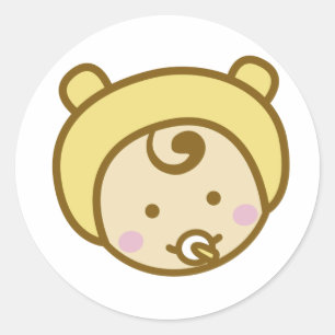 Rond Sticker pour le visage de bébé