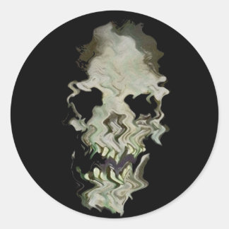 Rond Sticker pour le voyage du crâne