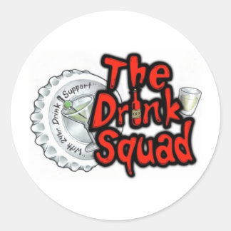 Rond Sticker pour l'équipe de boisson