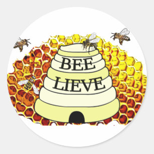 Rond Sticker pour les abeilles à lieve