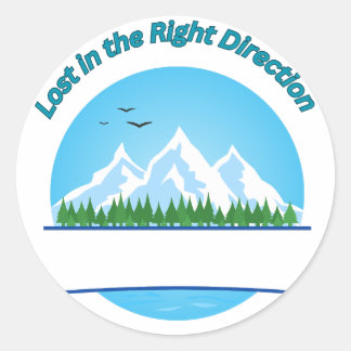 Rond Sticker pour les amoureux du voyage