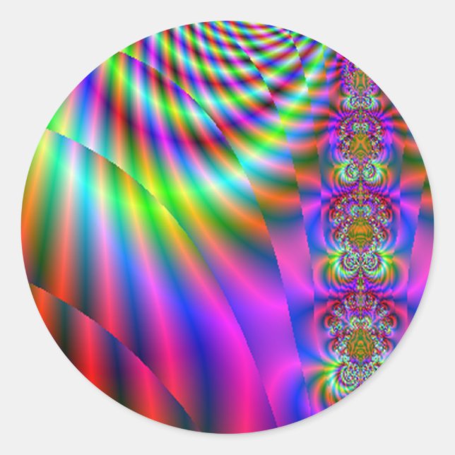 Rond Sticker pour les bonnes vibrations (Devant)