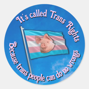 Rond Sticker pour les droits trans