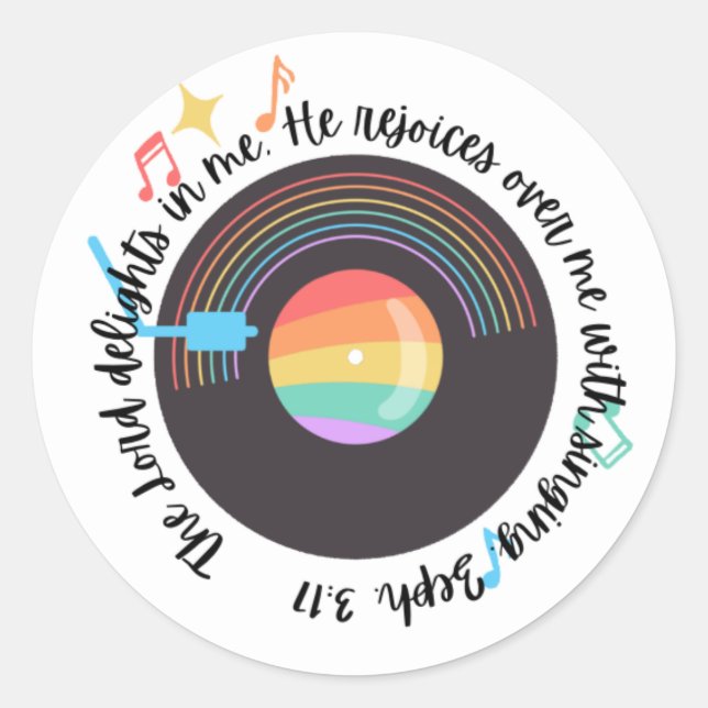 Rond Sticker pour les écritures (Devant)