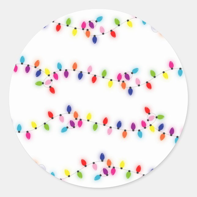 Rond Sticker pour les lumières de Noël (Devant)