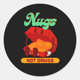 Rond Sticker pour les noyaux et non les drogues