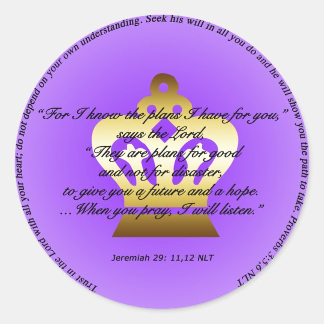 Rond Sticker pour l'espoir et l'avenir (Devant)