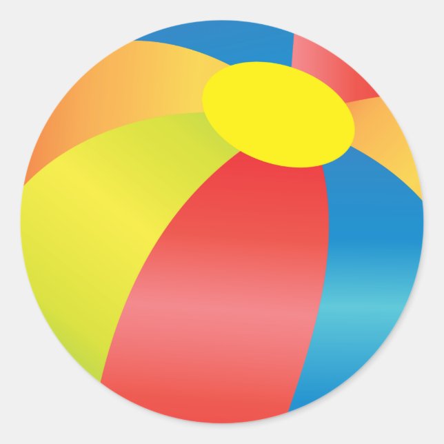 Rond Sticker pour l'été du Beach Ball (Devant)