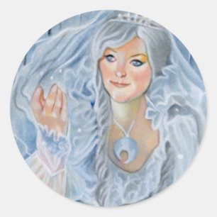 Rond Sticker pour l'Imaginaire de la Reine des neiges