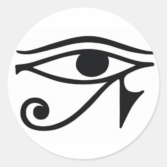 Rond Sticker pour l'oeil de Horus (Devant)