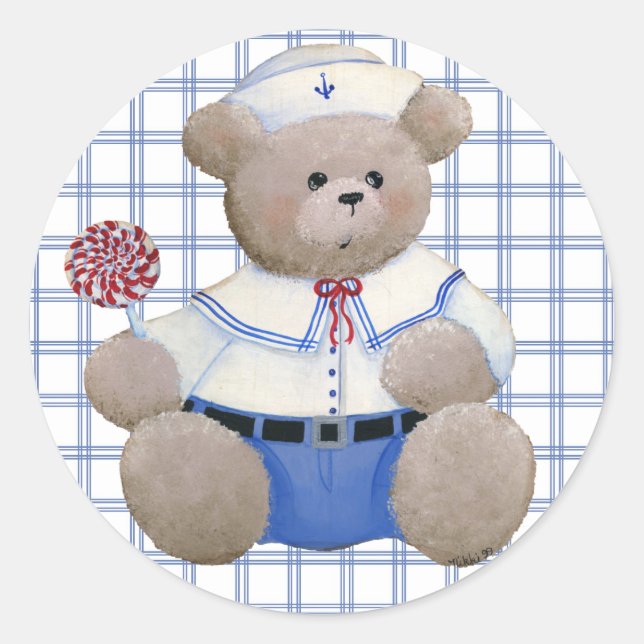 Rond Sticker pour l'ours de l'alior (Devant)