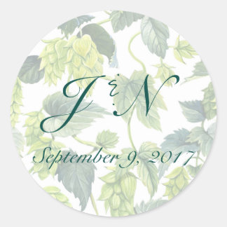 Rond Sticker pour Mariage de bière