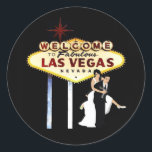 Rond Sticker pour mariée et chambre Mariage de Las Vega<br><div class="desc">Sticker pour mariée et chambre Mariage de Las Vegas</div>