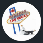 Rond Sticker pour mariée et chambre Mariage de Las Vega<br><div class="desc">Sticker pour mariée et chambre Mariage de Las Vegas</div>