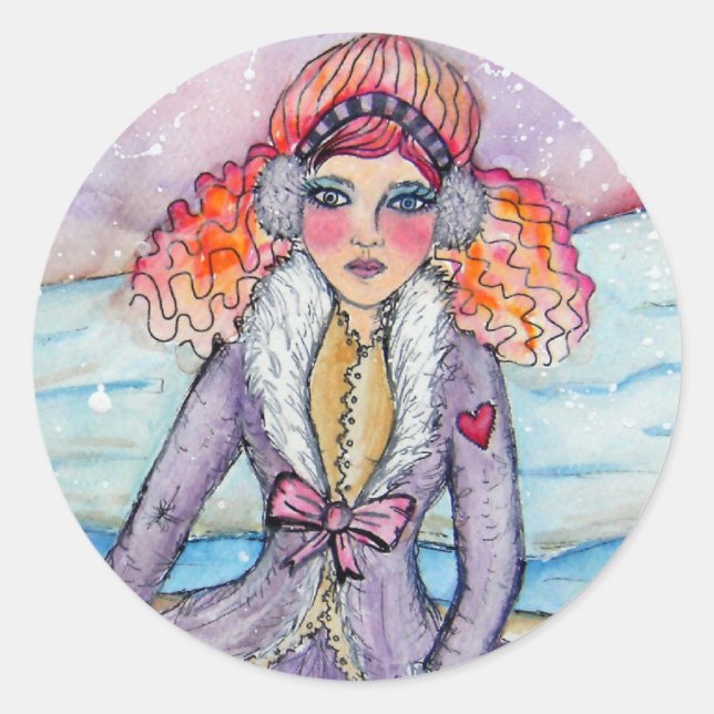 Rond Sticker pour neigeuse (Devant)