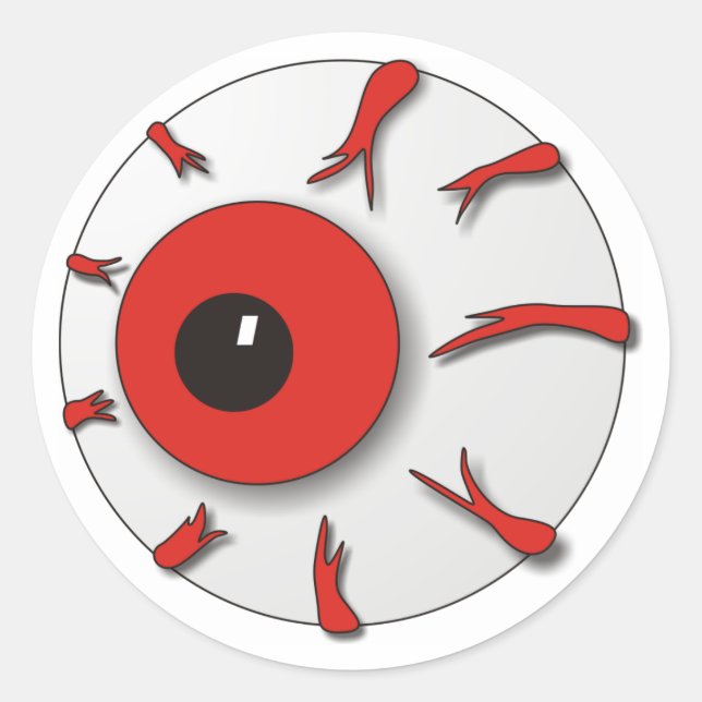 Rond Sticker pour oeil Halloween (Devant)