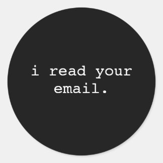 Rond Sticker pour ordinateur portable pirate - E-mail