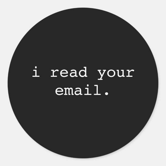 Rond Sticker pour ordinateur portable pirate - E-mail (Devant)