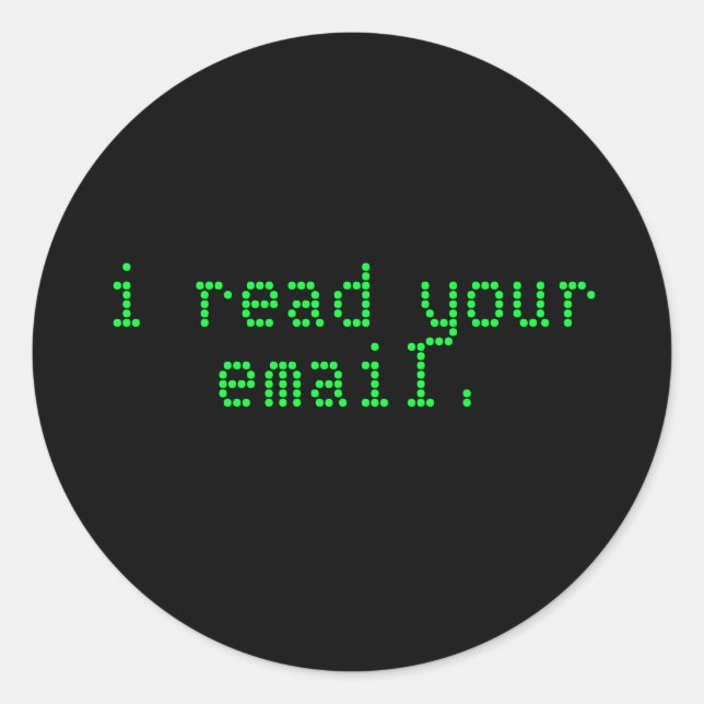 Rond Sticker pour ordinateur portable pirate - E-mail (Devant)