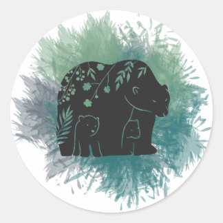 Rond Sticker pour ours de maman