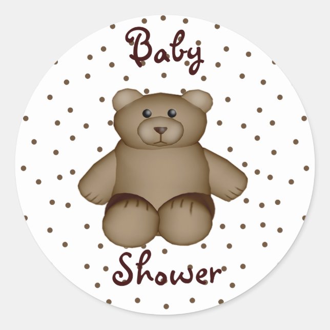 Rond Sticker pour ours en peluche (Devant)