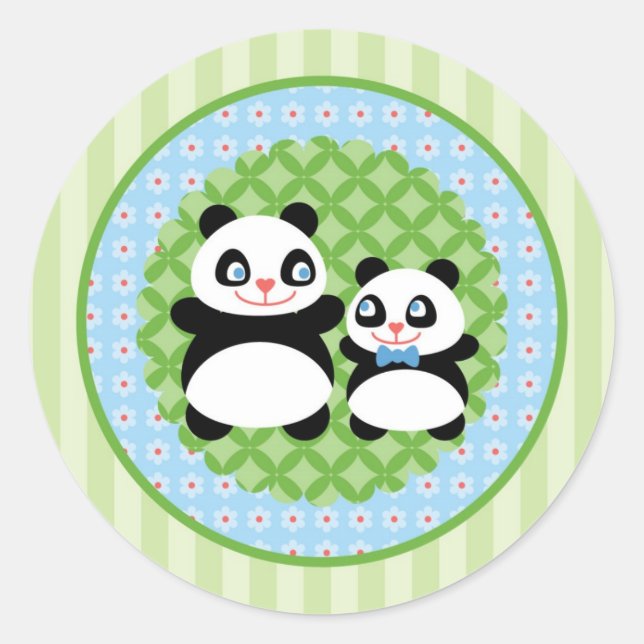 Rond Sticker pour ours Panda (Devant)