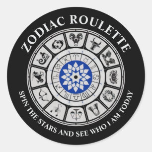 Rond Sticker pour panneaux Zodiac amusants