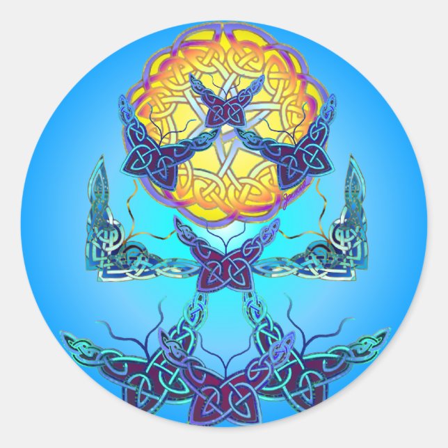 Rond Sticker pour papillons Imbolc (Devant)