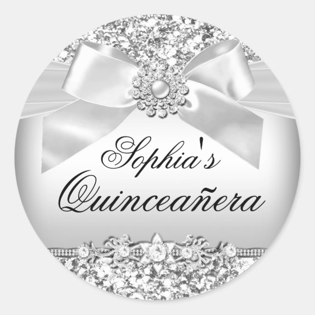 Rond Sticker pour Parties scintillant et bijoux en arge (Devant)