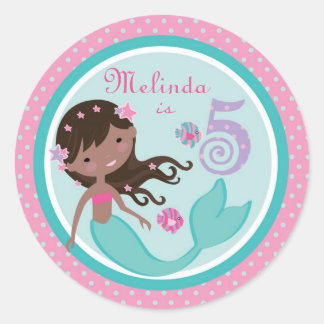 Rond Sticker pour petite sirène AA 5B
