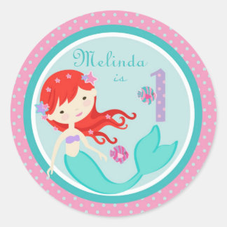 Rond Sticker pour petite sirène Auburn 1B