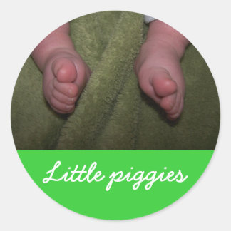 Rond Sticker pour petites piggies