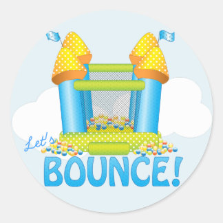 Rond Sticker pour phoque d'anniversaire Big Bounce Hous