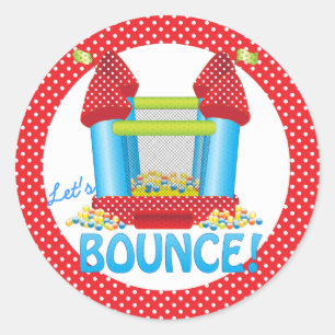 Rond Sticker pour phoque d'anniversaire Big Bounce Hous