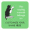 Sticker pour plaque de chat en vert clair