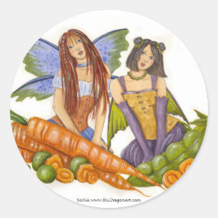 Rond Sticker pour pois et carottes