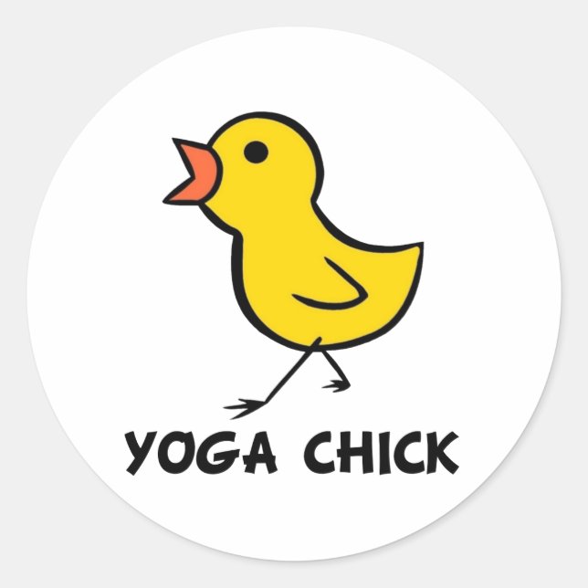 Rond Sticker pour poussette de Yoga (Devant)