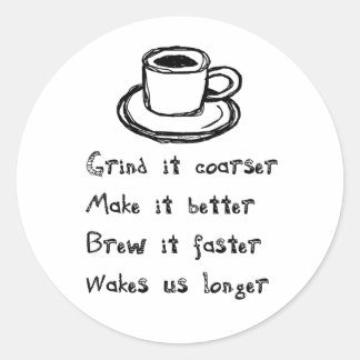 Rond Sticker pour punk de café