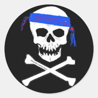 Rond Sticker pour raconter des morts