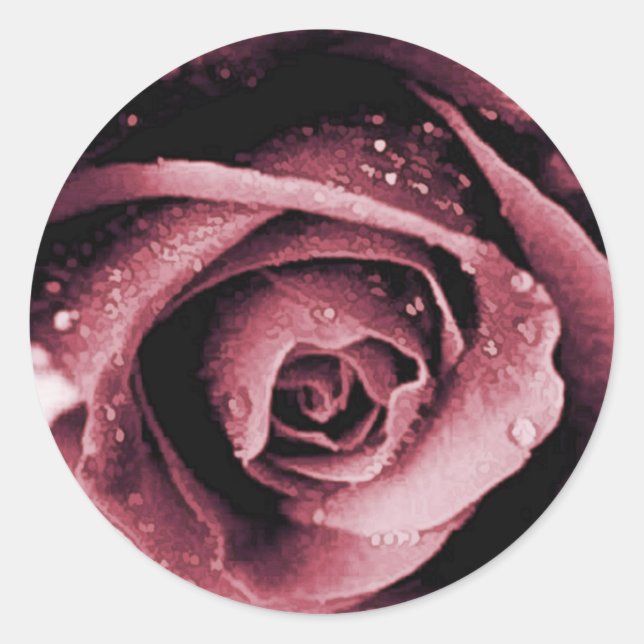Rond Sticker pour Rose à vin (Devant)