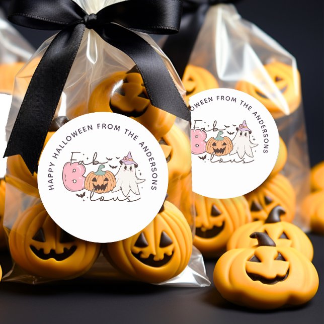 Rond Sticker pour sac de traitement Super Halloween fab (Créateur téléchargé)