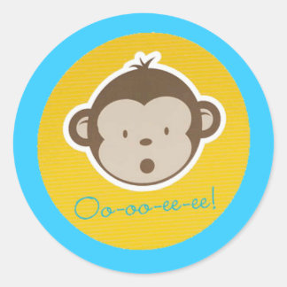 Rond Sticker pour singe