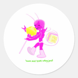 Rond Sticker pour sucre Bug 2 pas de logo