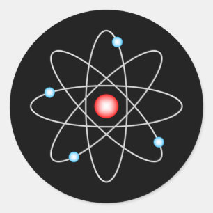 Rond Sticker pour symbole atomique