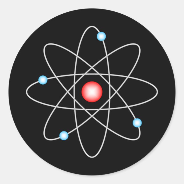 Rond Sticker pour symbole atomique (Devant)