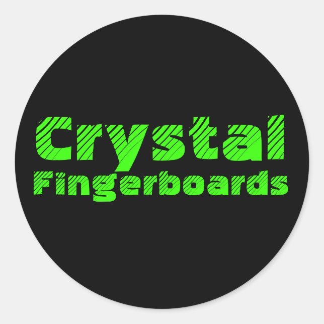Rond Sticker pour tableaux d'orientation en cristal (Devant)