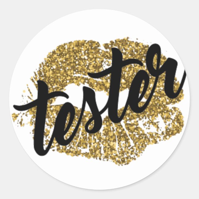 Rond Sticker pour testeur de produit - Tester - Étiquet (Devant)