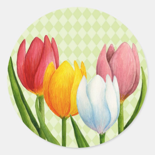 Rond Sticker pour tulipes à ressort (Devant)