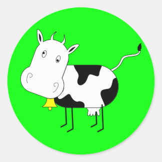 Rond Sticker pour vache à dessin