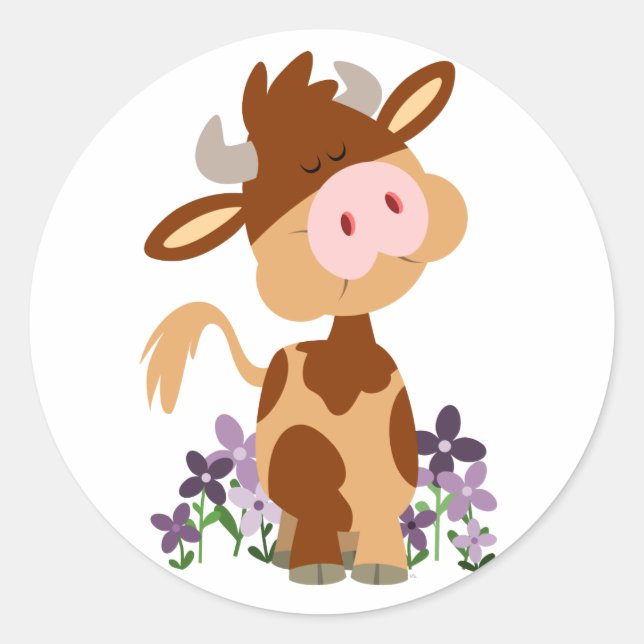 Rond Sticker pour vache à mâcher mignon (Devant)